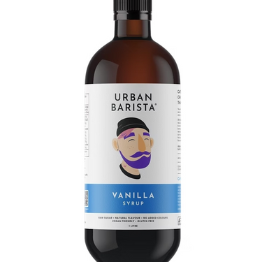 Urban Barista Vanilla Syrup 1L – Pure, Natural & Clean-Label Sweetness